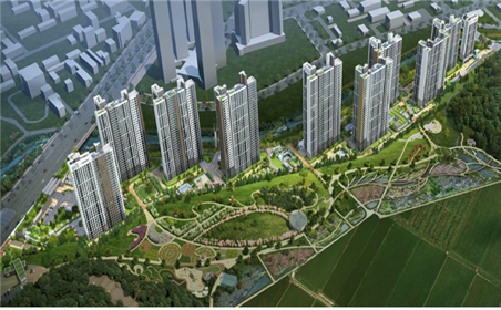 인천연희공원 1,370세대 아파트 현장